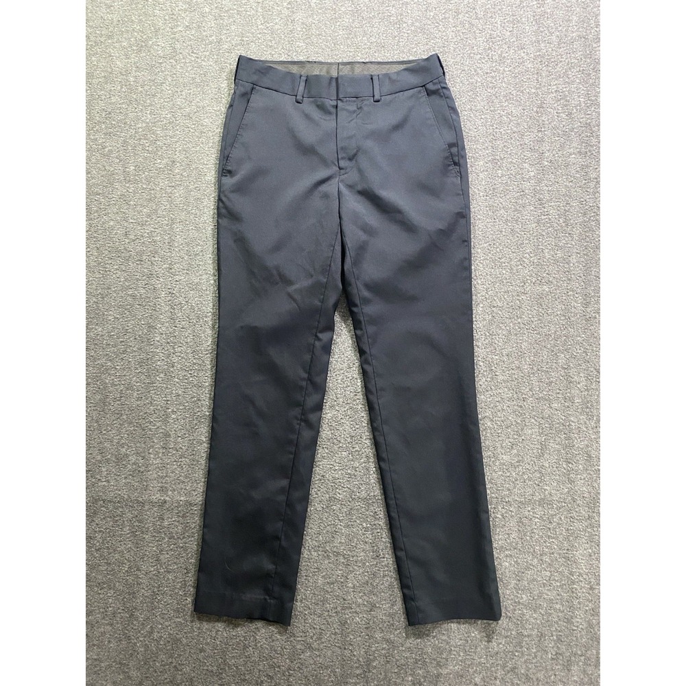 Louis Raphael Tailored Black Mens Dress Pants  Flat Front Size SEE MEASUREMENTS